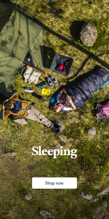 Shop camp sleeping on Snow+ Rock